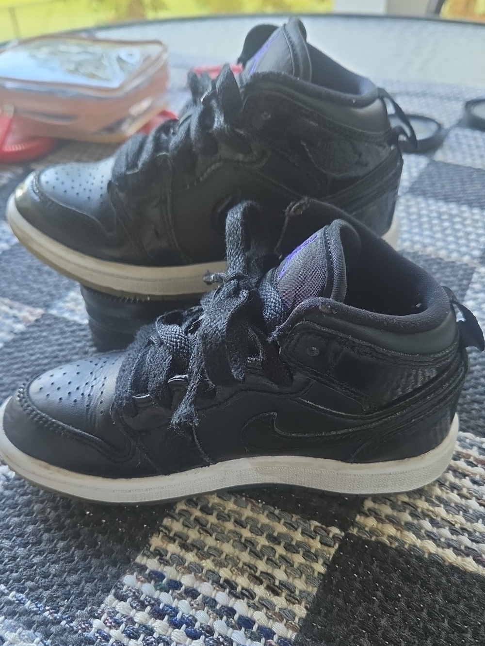 Kids Nike Air Jordan Black High-Top Sneakers
